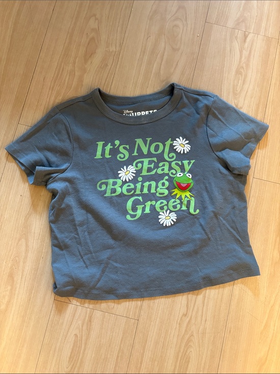 The Muppets Other - Disney Kids' Short-Sleeve Tee - Gray with Green Graphic